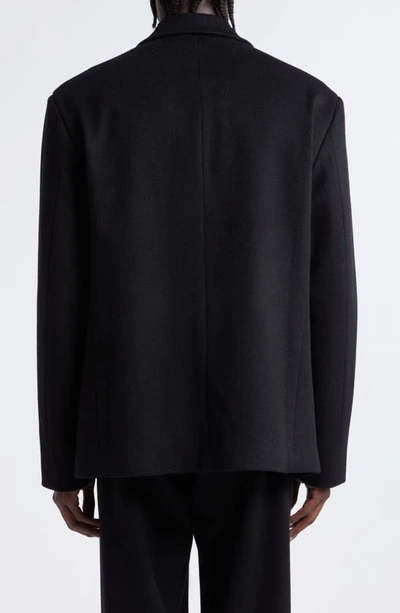 The Elder Statesman Rima Relaxed Fit Wool & Cashmere Sport Coat In Black