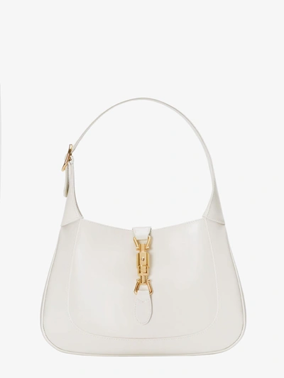 Shop Gucci Woman Jackie 1961 Woman White Shoulder Bags