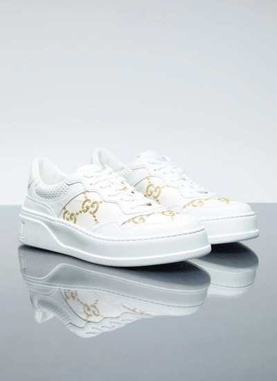 Shop Gucci Women Gg Sneakers In White