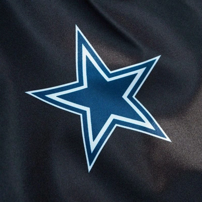 Shop Mitchell & Ness Black Dallas Cowboys Raglan Satin Full-snap Jacket