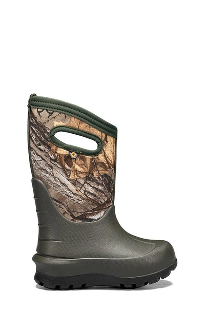 Bogs Neo Classic Real Tree Waterproof Insulated Rain Boot In Dark Green