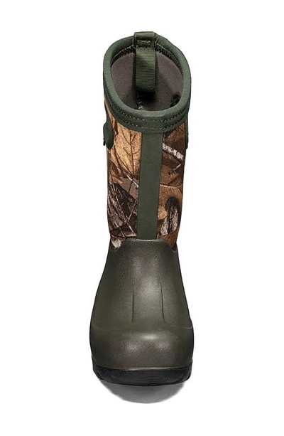 Bogs Neo Classic Real Tree Waterproof Insulated Rain Boot In Dark Green