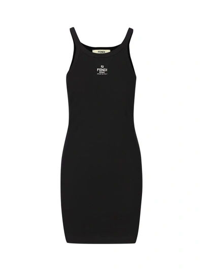 Fendi Day Evening Dress In Black