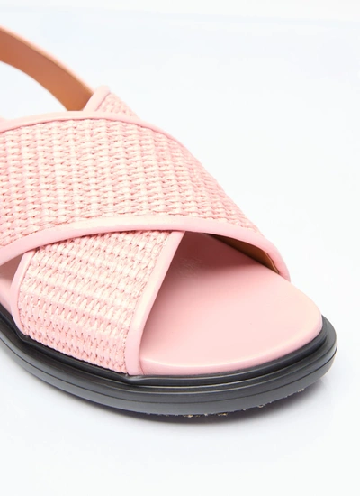 Shop Marni Women Fussbet Sandals In Pink
