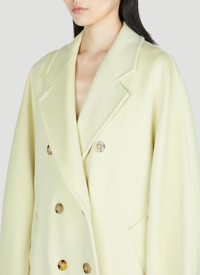 Shop Max Mara Women Aia Coat In Yellow