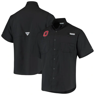 Shop Columbia Black Ohio State Buckeyes Tamiami Omni-shade Button-down Shirt