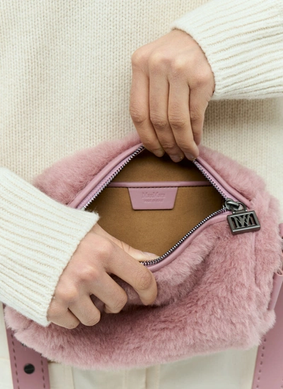 Shop Max Mara Women Small Teddy Shoulder Bag In Pink