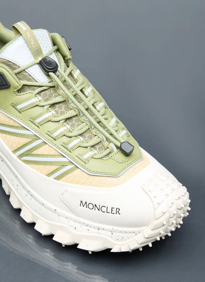 Shop Moncler Men Trailgrip Low Top Sneakers In Gray