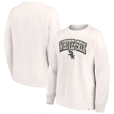 Shop Fanatics Branded Cream Chicago White Sox Leopard Pullover Sweatshirt