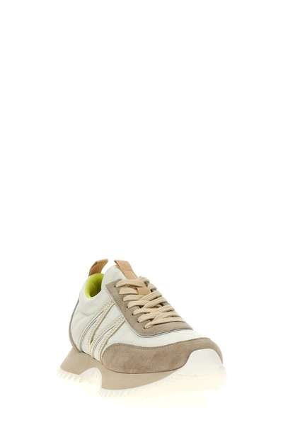 Shop Moncler Women 'pacey' Sneakers In White