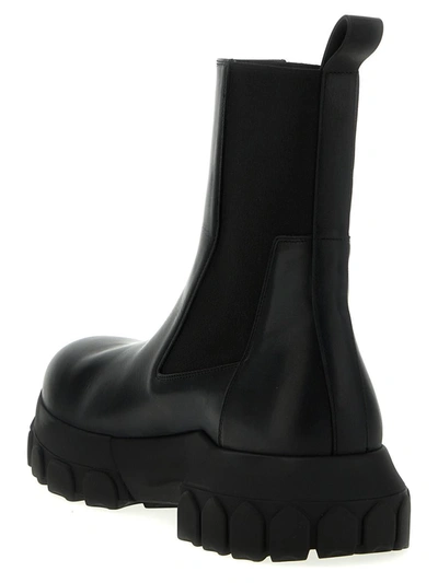 Shop Rick Owens 'beatle Bozo Tractor' Ankle Boots In Black