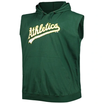 Shop Profile Green Oakland Athletics Jersey Pullover Muscle Hoodie