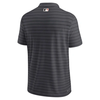 Shop Nike Anthracite San Francisco Giants Authentic Collection Striped Performance Pique Polo