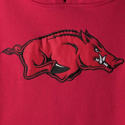 Shop Stadium Athletic Cardinal Arkansas Razorbacks Big Logo Pullover Hoodie