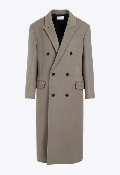 Shop The Row Anderson Double-breasted Cashmere Coat In Brown