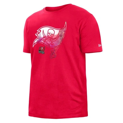 Shop New Era Red Tampa Bay Buccaneers 2022 Sideline Ink Dye T-shirt