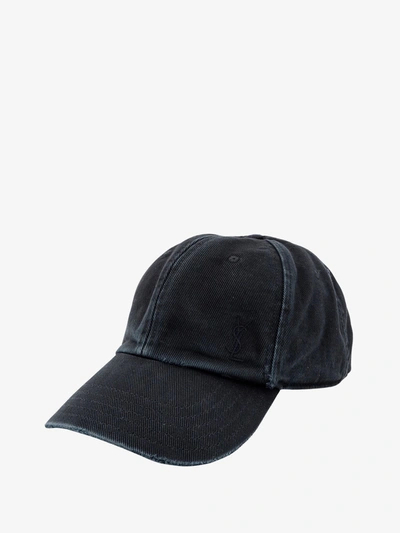 Shop Saint Laurent Woman Hat Woman Black Hats