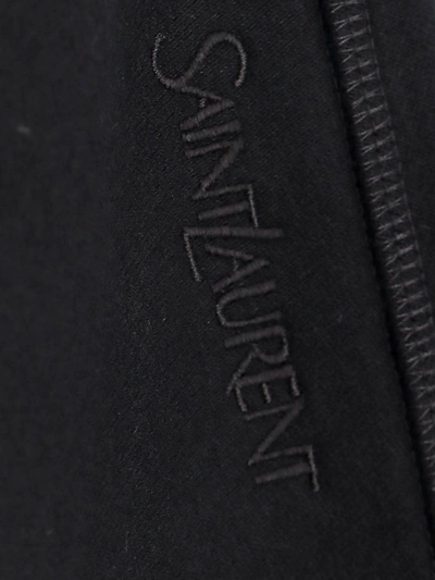 Shop Saint Laurent Woman Sweatshirt Woman Black Leggings