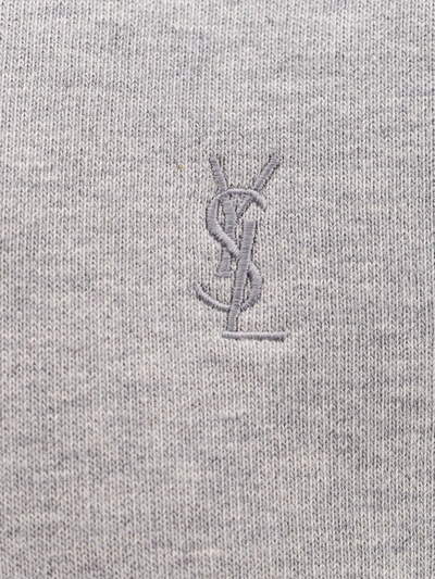 Shop Saint Laurent Woman Sweatshirt Woman Grey Sweatshirts In Gray