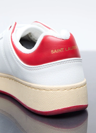 Shop Saint Laurent Women Sl 61 Low Top Sneakers In White