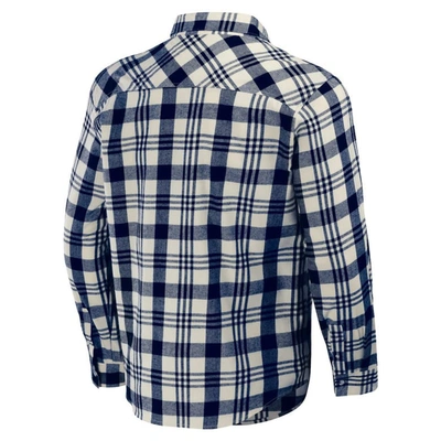 Shop Darius Rucker Collection By Fanatics Navy Detroit Tigers Plaid Flannel Button-up Shirt