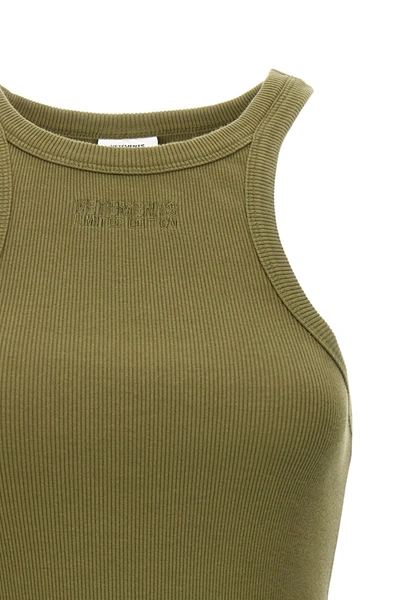 Shop Vetements Women 'racing Tank Top' Dress In Green