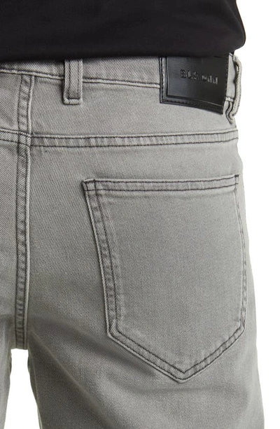 Shop Blk Dnm Slim Straight Leg Organic Cotton Jeans In Steal Grey