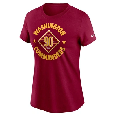 Shop Nike Burgundy Washington Commanders 90th Anniversary T-shirt