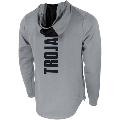 Shop Nike Gray Usc Trojans 2-hit Performance Pullover Hoodie
