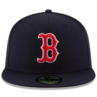 Shop New Era Navy Boston Red Sox Game Authentic Collection On-field 59fifty Fitted Hat