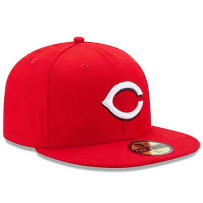 Shop New Era Red Cincinnati Reds Home Authentic Collection On-field 59fifty Fitted Hat