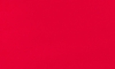 Betsy & Adam Short Scuba Crepe Drape Back Dress In Red
