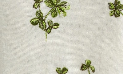 Shop Giambattista Valli Garden Embroidered Cashmere & Silk Cardigan In Ivory