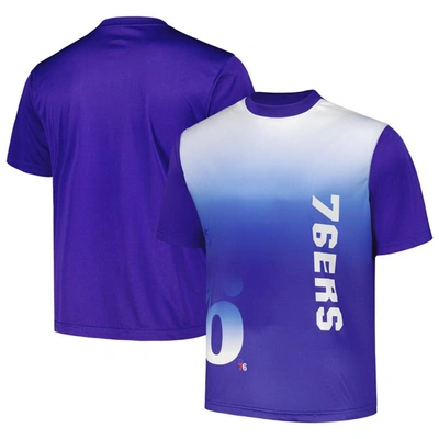 Shop Fanatics Royal Philadelphia 76ers Sublimated T-shirt