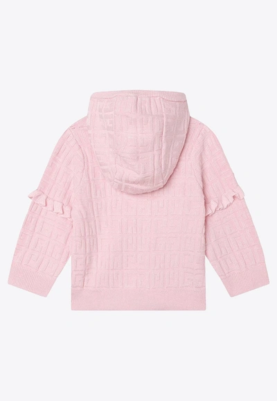 Shop Givenchy Baby Girls Zip-up Jacket In Pink