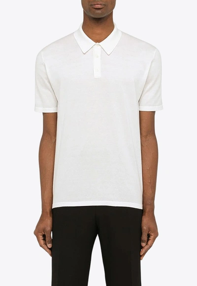 Shop Roberto Collina Basic Polo Shirt In White