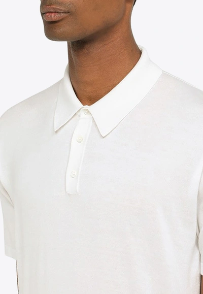 Shop Roberto Collina Basic Polo Shirt In White
