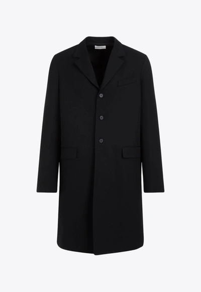 Shop The Row Bernie Single-breasted Wool Coat In Black