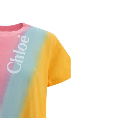 Shop Chloé Chloe'  Cotton Logo T Shirt