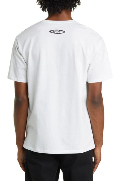 Shop Saturdays Surf Nyc Records Standard Graphic T-shirt In White