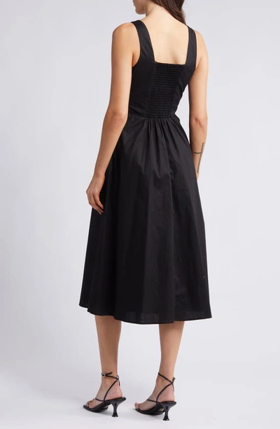 Shop Chelsea28 Sleeveless Corset Bodice Dress In Black