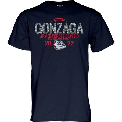 Shop Blue 84 Navy Gonzaga Bulldogs 2022 Armed Forces Classic T-shirt