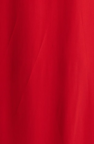 Shop Rick Owens Arrowhead Crepe Shift Dress In Cardinal Red