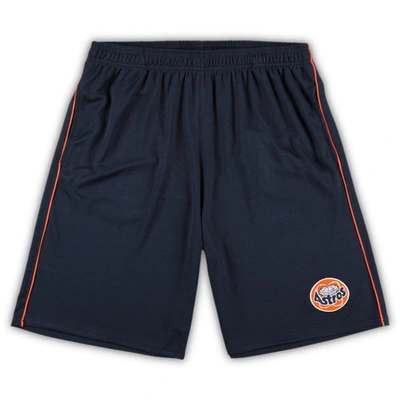 Shop Profile Navy Houston Astros Big & Tall Mesh Shorts