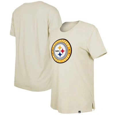 Shop New Era Cream Pittsburgh Steelers 2023 Nfl Draft T-shirt