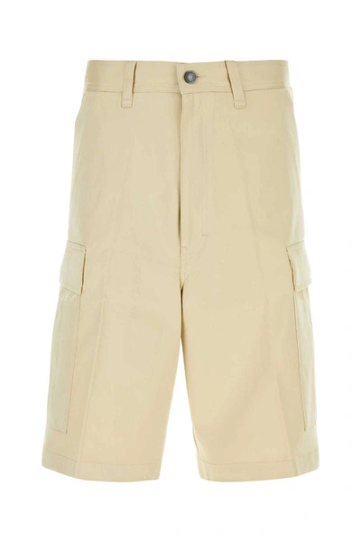 Shop Ami Alexandre Mattiussi Ami Paris Shorts In Beige O Tan