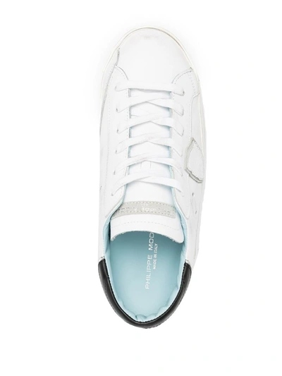 Shop Philippe Model Prsx Low Man Sneakers Shoes In White
