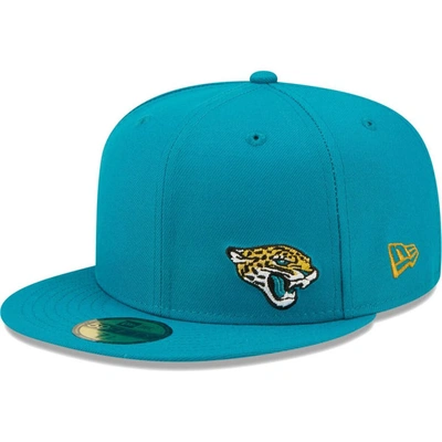 Shop New Era Teal Jacksonville Jaguars  Flawless 59fifty Fitted Hat
