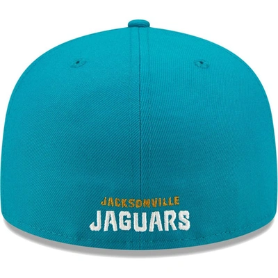 Shop New Era Teal Jacksonville Jaguars  Flawless 59fifty Fitted Hat