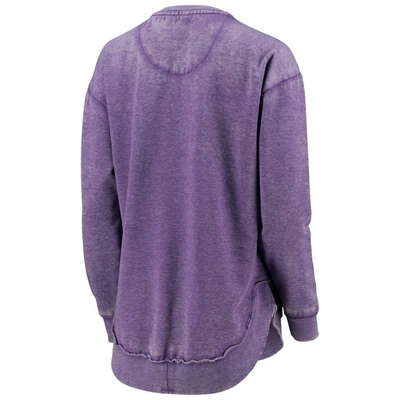 Shop Pressbox Purple Lsu Tigers Vintage Wash Pullover Sweatshirt